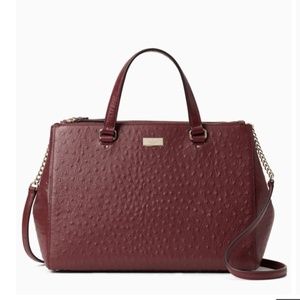 Kate Spade Bristol Drive Ostrich Loden Bag (used)